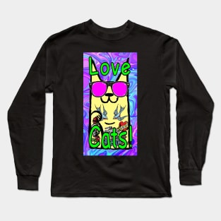 gothic,goth,nugoth,love,kitty,cat,cats Long Sleeve T-Shirt